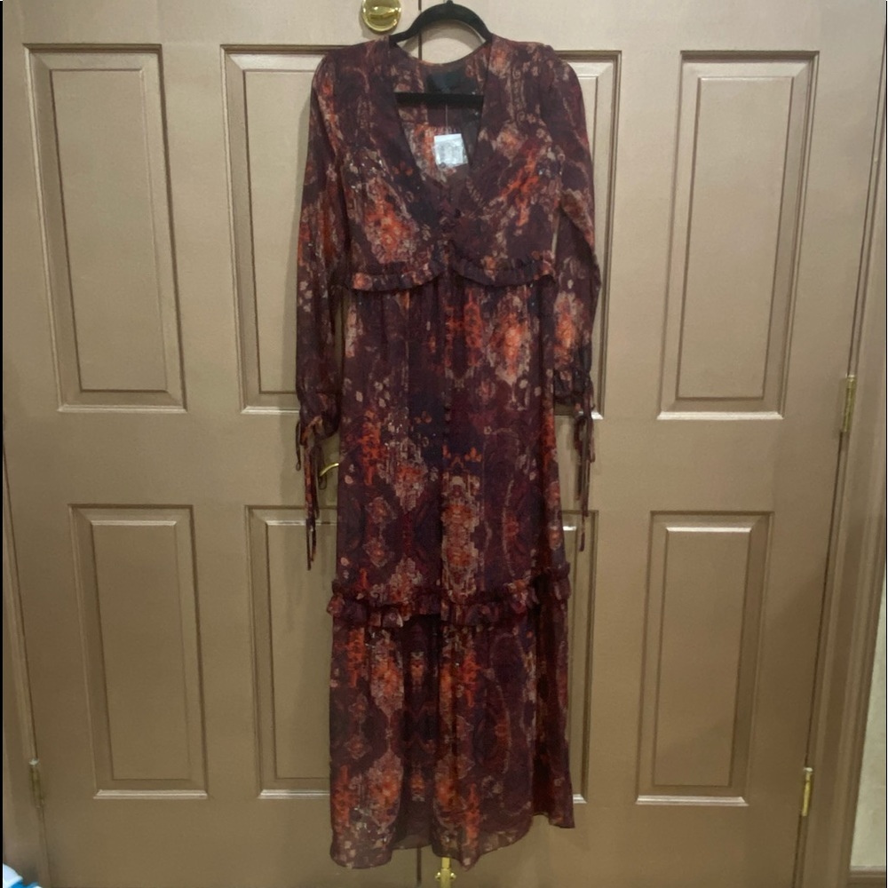 Intermix 2 Piece Chiffon Maxi Dress